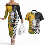 New Zealand Australia Rugby Bledisloe 2026 Custom Couples Matching Off The Shoulder Long Sleeve Dress and Hawaiian Shirt Champion Trophy Maori Aboriginal Art