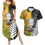 New Zealand Australia Rugby Bledisloe 2026 Custom Couples Matching Summer Maxi Dress and Hawaiian Shirt Champion Trophy Maori Aboriginal Art