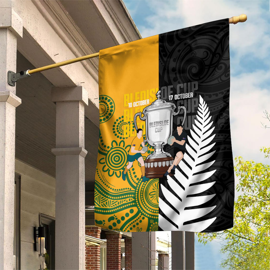 New Zealand Australia Rugby Bledisloe 2026 Garden Flag Champion Trophy Maori Aboriginal Art