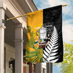 New Zealand Australia Rugby Bledisloe 2026 Garden Flag Champion Trophy Maori Aboriginal Art