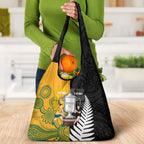 New Zealand Australia Rugby Bledisloe 2026 Grocery Bag Champion Trophy Maori Aboriginal Art