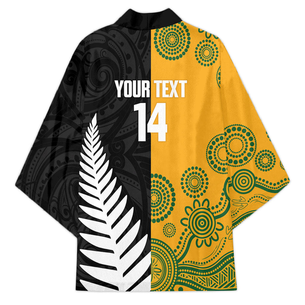 New Zealand Australia Rugby Bledisloe 2026 Custom Kimono Champion Trophy Maori Aboriginal Art