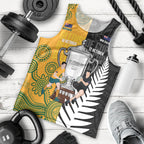 New Zealand Australia Rugby Bledisloe 2026 Custom Men Tank Top Champion Trophy Maori Aboriginal Art