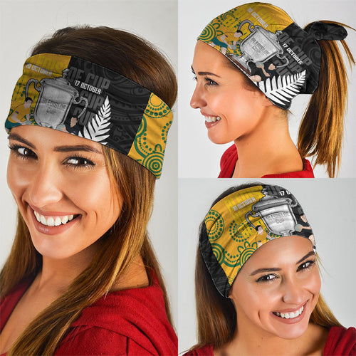 New Zealand Australia Rugby Bledisloe 2026 Neck Gaiter Champion Trophy Maori Aboriginal Art