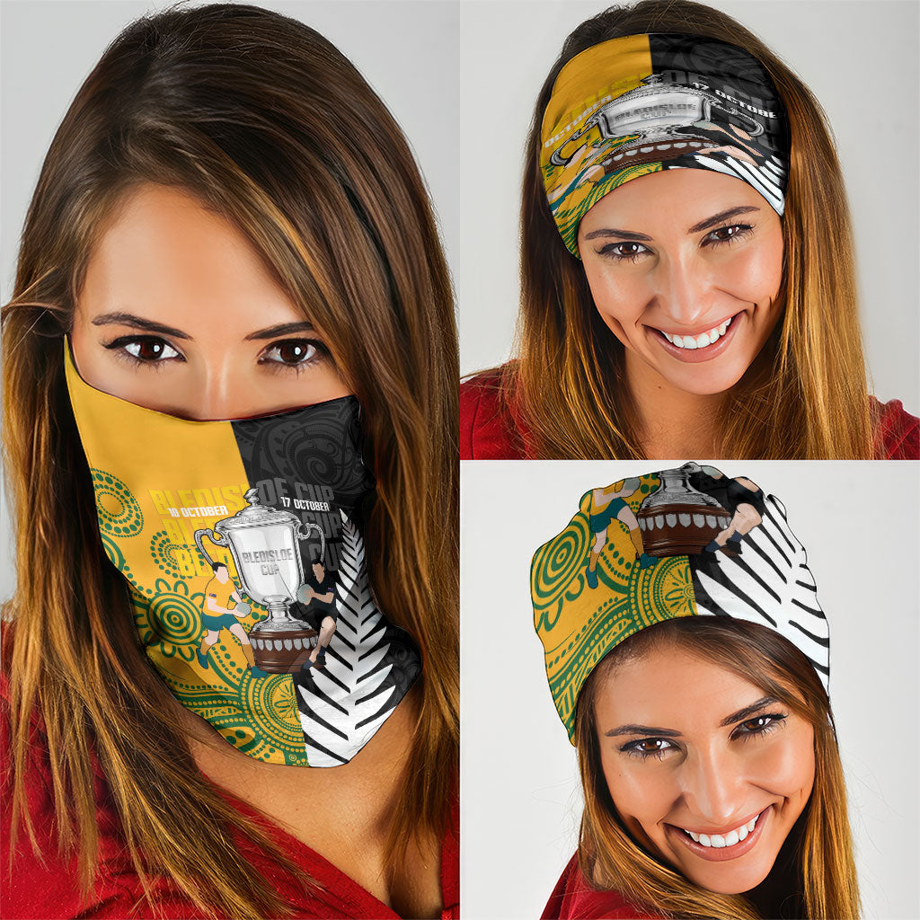 New Zealand Australia Rugby Bledisloe 2026 Neck Gaiter Champion Trophy Maori Aboriginal Art