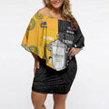 New Zealand Australia Rugby Bledisloe 2026 Custom Off Shoulder Short Dress Champion Trophy Maori Aboriginal Art