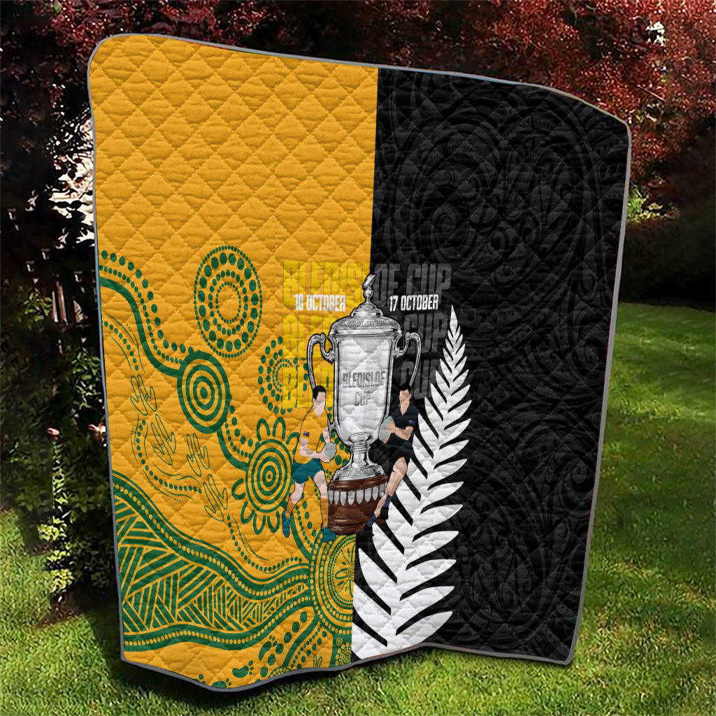 New Zealand Australia Rugby Bledisloe 2026 Quilt Champion Trophy Maori Aboriginal Art
