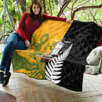 New Zealand Australia Rugby Bledisloe 2026 Quilt Champion Trophy Maori Aboriginal Art