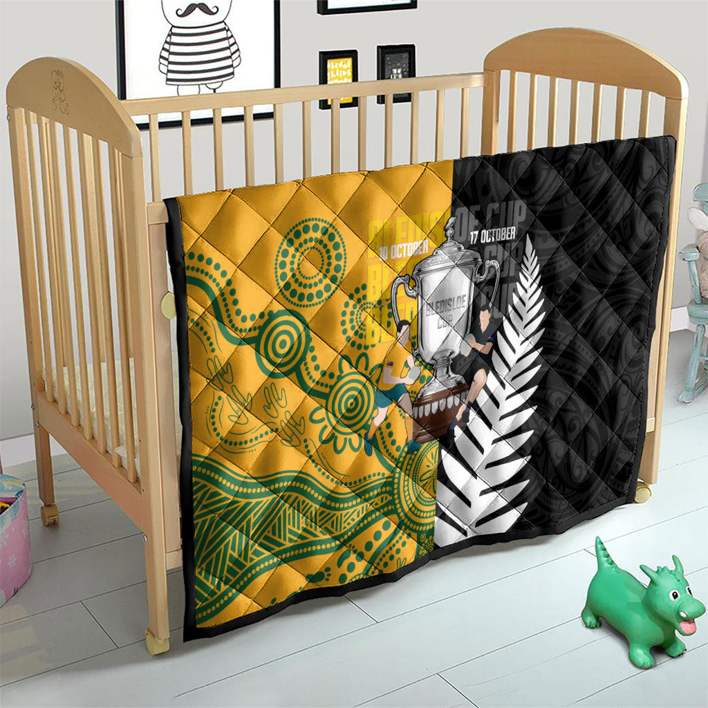 New Zealand Australia Rugby Bledisloe 2026 Quilt Champion Trophy Maori Aboriginal Art