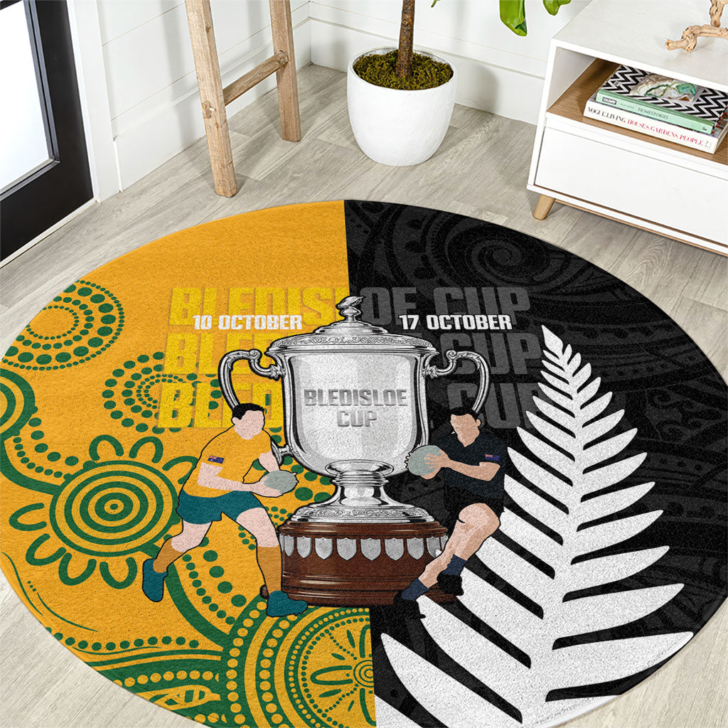 New Zealand Australia Rugby Bledisloe 2026 Round Carpet Champion Trophy Maori Aboriginal Art