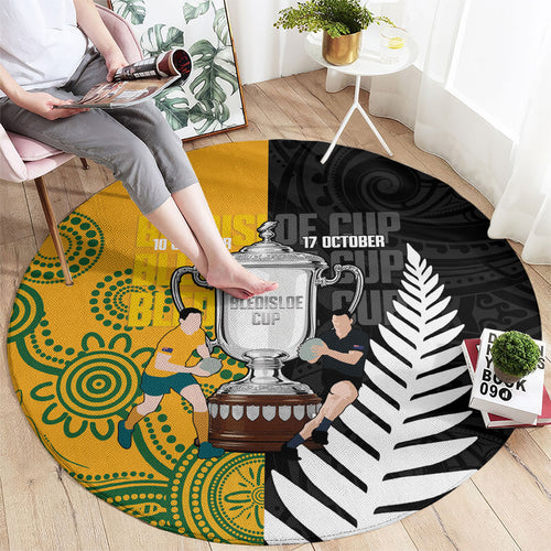 New Zealand Australia Rugby Bledisloe 2026 Round Carpet Champion Trophy Maori Aboriginal Art
