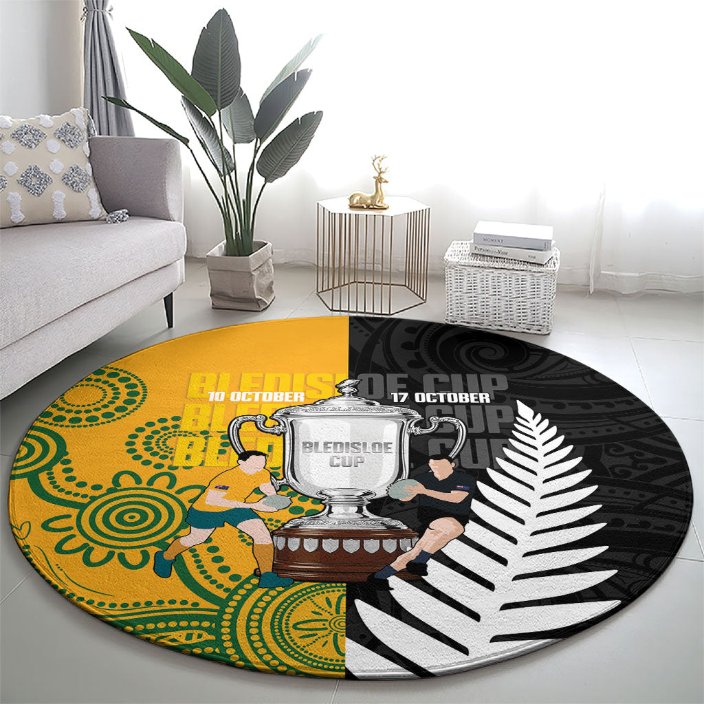 New Zealand Australia Rugby Bledisloe 2026 Round Carpet Champion Trophy Maori Aboriginal Art