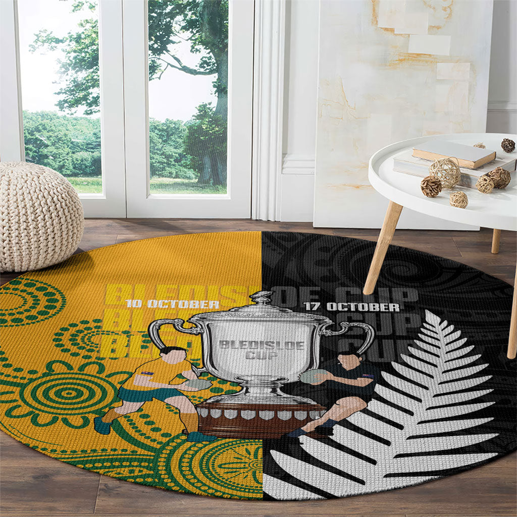 New Zealand Australia Rugby Bledisloe 2026 Round Carpet Champion Trophy Maori Aboriginal Art