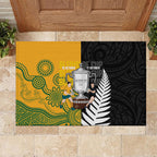 New Zealand Australia Rugby Bledisloe 2026 Rubber Doormat Champion Trophy Maori Aboriginal Art