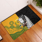 New Zealand Australia Rugby Bledisloe 2026 Rubber Doormat Champion Trophy Maori Aboriginal Art