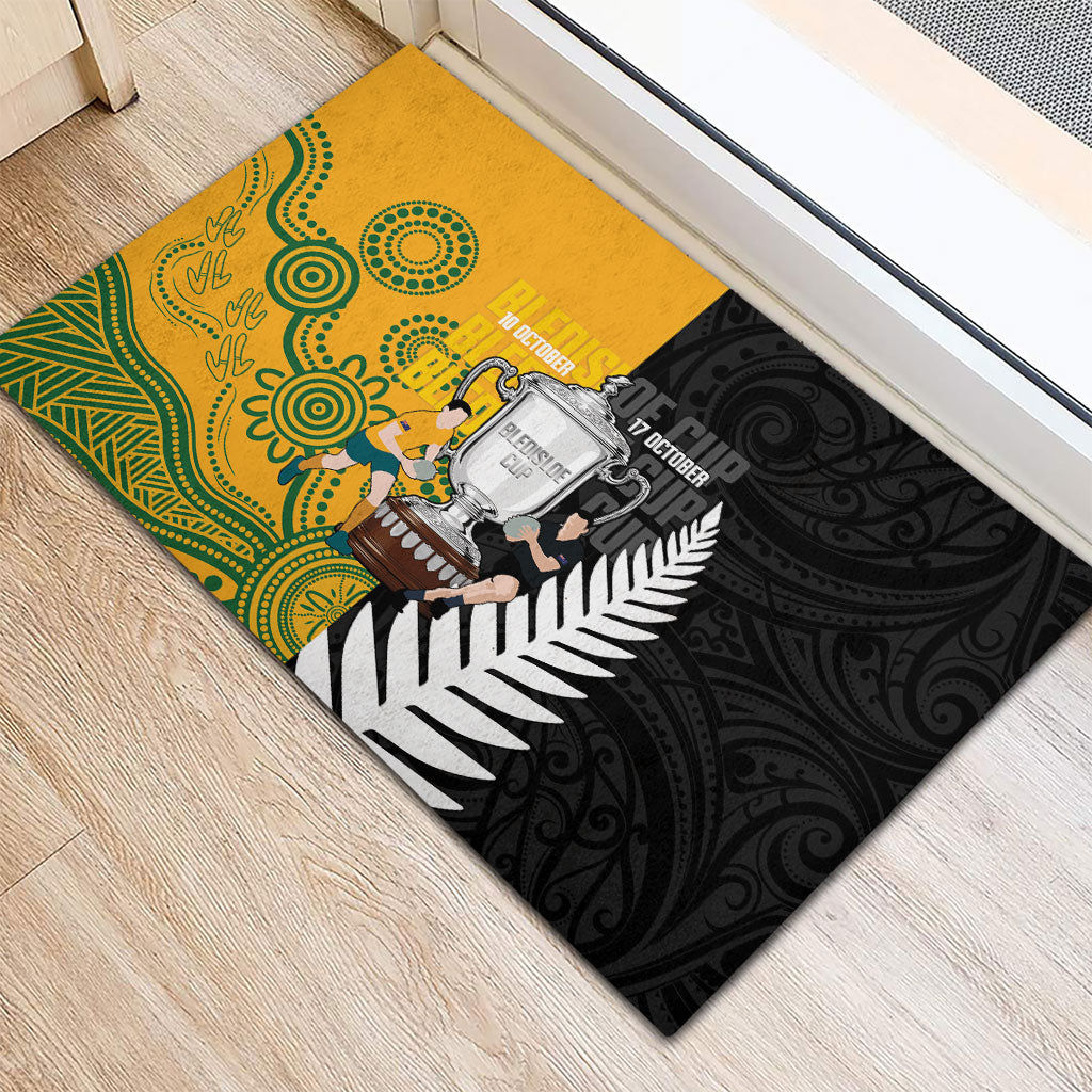 New Zealand Australia Rugby Bledisloe 2026 Rubber Doormat Champion Trophy Maori Aboriginal Art