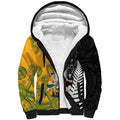 New Zealand Australia Rugby Bledisloe 2026 Custom Sherpa Hoodie Champion Trophy Maori Aboriginal Art