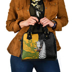 New Zealand Australia Rugby Bledisloe 2026 Shoulder Handbag Champion Trophy Maori Aboriginal Art