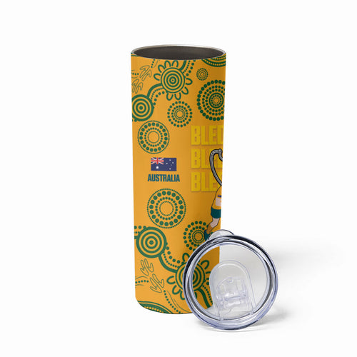 New Zealand Australia Rugby Bledisloe 2026 Skinny Tumbler Champion Trophy Maori Aboriginal Art