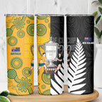 New Zealand Australia Rugby Bledisloe 2026 Skinny Tumbler Champion Trophy Maori Aboriginal Art