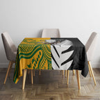 New Zealand Australia Rugby Bledisloe 2026 Tablecloth Champion Trophy Maori Aboriginal Art