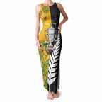 New Zealand Australia Rugby Bledisloe 2026 Custom Tank Maxi Dress Champion Trophy Maori Aboriginal Art