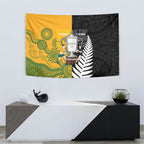 New Zealand Australia Rugby Bledisloe 2026 Tapestry Champion Trophy Maori Aboriginal Art