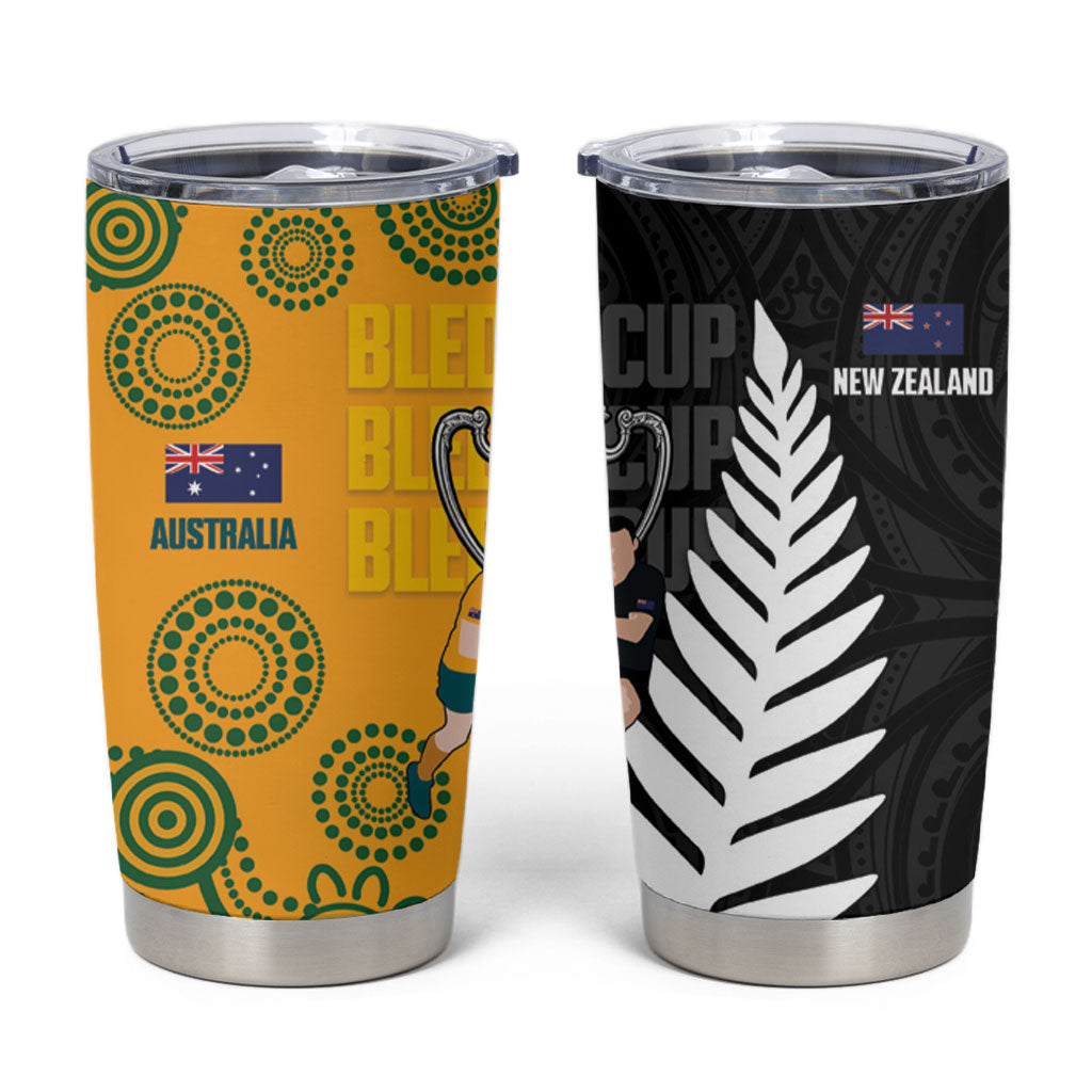 New Zealand Australia Rugby Bledisloe 2026 Tumbler Cup Champion Trophy Maori Aboriginal Art