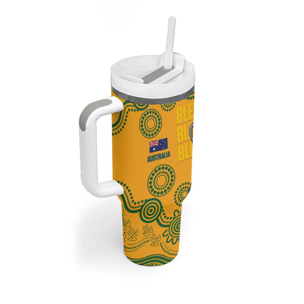 New Zealand Australia Rugby Bledisloe 2026 Tumbler With Handle Champion Trophy Maori Aboriginal Art