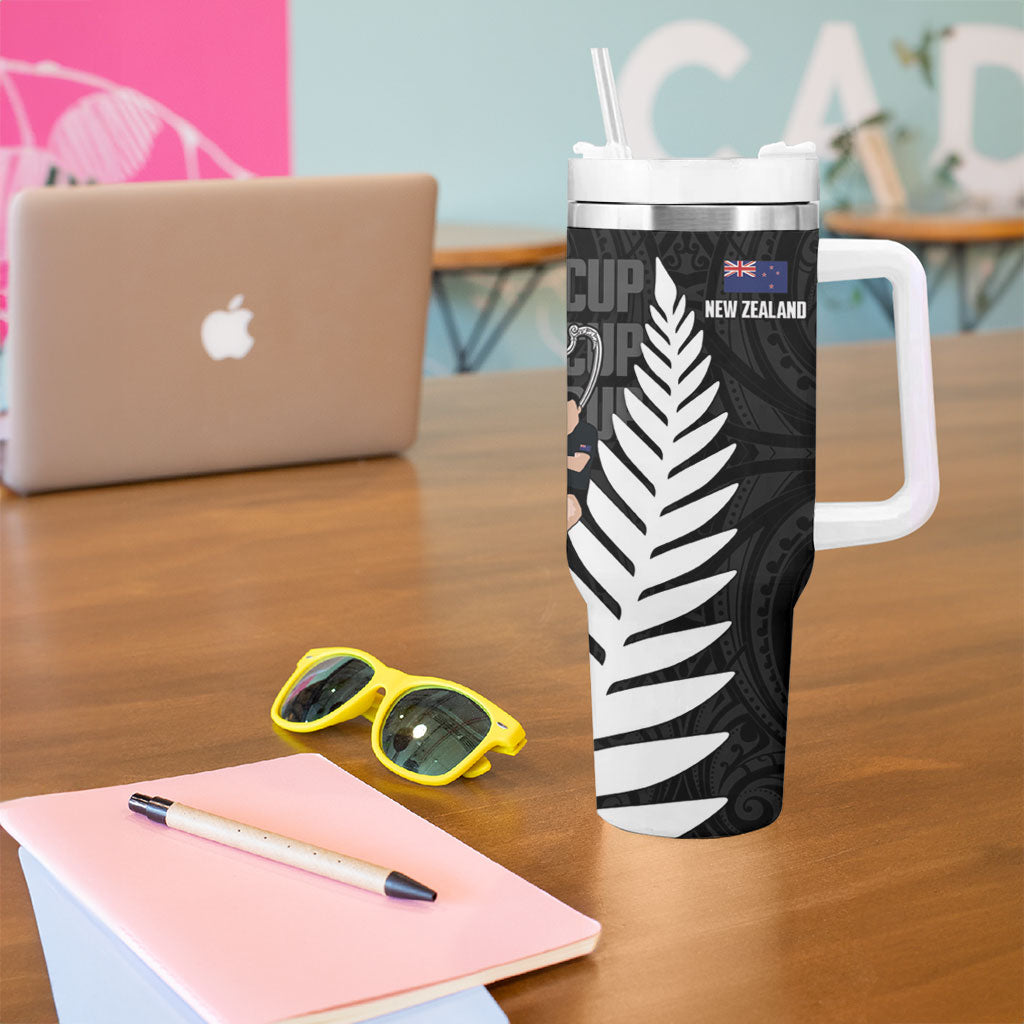 New Zealand Australia Rugby Bledisloe 2026 Tumbler With Handle Champion Trophy Maori Aboriginal Art