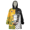 New Zealand Australia Rugby Bledisloe 2026 Custom Wearable Blanket Hoodie Champion Trophy Maori Aboriginal Art