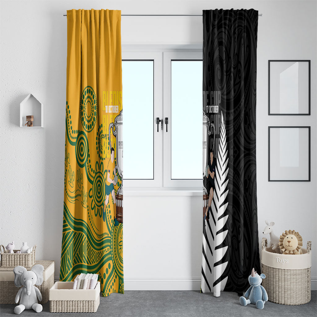New Zealand Australia Rugby Bledisloe 2026 Window Curtain Champion Trophy Maori Aboriginal Art