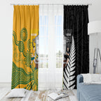 New Zealand Australia Rugby Bledisloe 2026 Window Curtain Champion Trophy Maori Aboriginal Art