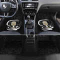 Black New Zealand Eel Car Mats Aotearoa Maori Tuna With Kotiate Weapon