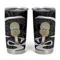 Black New Zealand Eel Tumbler Cup Aotearoa Maori Tuna With Kotiate Weapon
