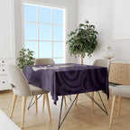 Purple New Zealand Eel Tablecloth Aotearoa Maori Tuna With Kotiate Weapon