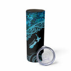 New Zealand Stingray Skinny Tumbler Aotearoa Whai With Maori Paua Shell