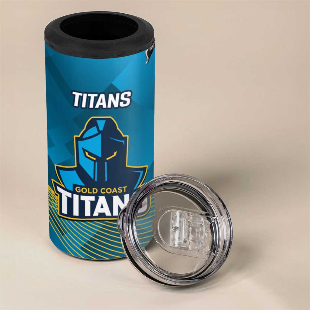 Broncos And Titans Rugby 2024 Can Cooler Tumbler Dynamic Style