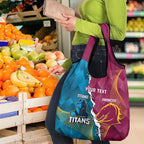 Custom Broncos And Titans Rugby 2024 Grocery Bag Dynamic Style