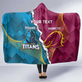 Custom Broncos And Titans Rugby 2024 Hooded Blanket Dynamic Style