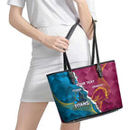 Custom Broncos And Titans Rugby 2024 Leather Tote Bag Dynamic Style
