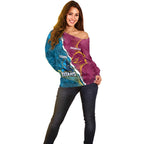 Custom Broncos And Titans Rugby 2024 Off Shoulder Sweater Dynamic Style