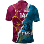 Custom Broncos And Titans Rugby 2024 Polo Shirt Dynamic Style
