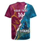 Custom Broncos And Titans Rugby 2024 Rugby Jersey Dynamic Style