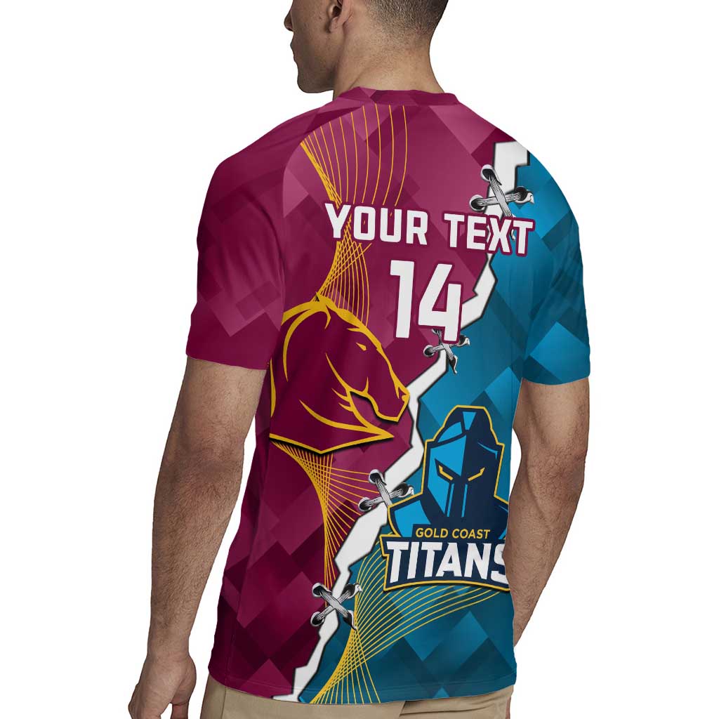 Custom Broncos And Titans Rugby 2024 Rugby Jersey Dynamic Style
