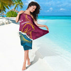 Custom Broncos And Titans Rugby 2024 Sarong Dynamic Style