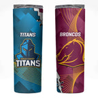 Broncos And Titans Rugby 2024 Skinny Tumbler Dynamic Style