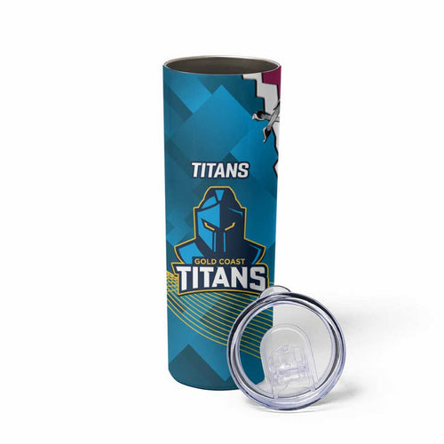 Broncos And Titans Rugby 2024 Skinny Tumbler Dynamic Style