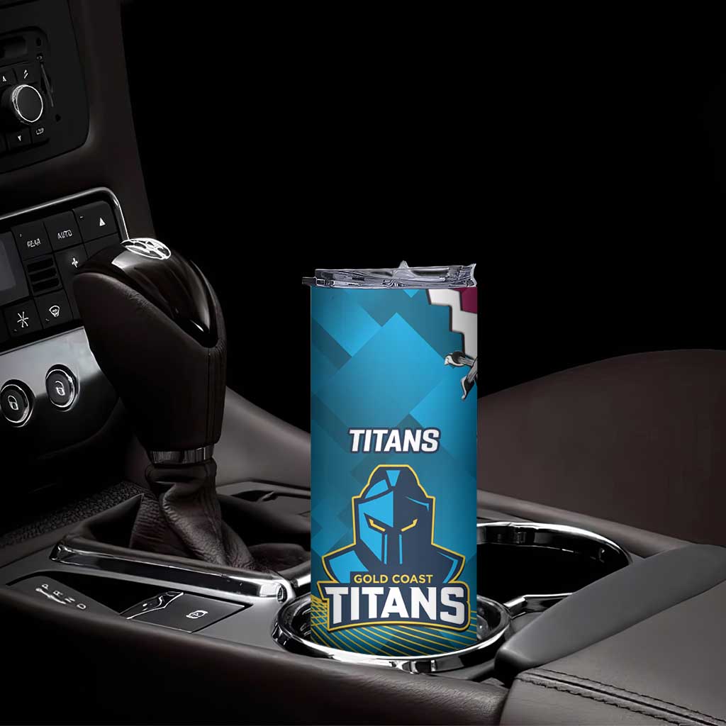 Broncos And Titans Rugby 2024 Skinny Tumbler Dynamic Style