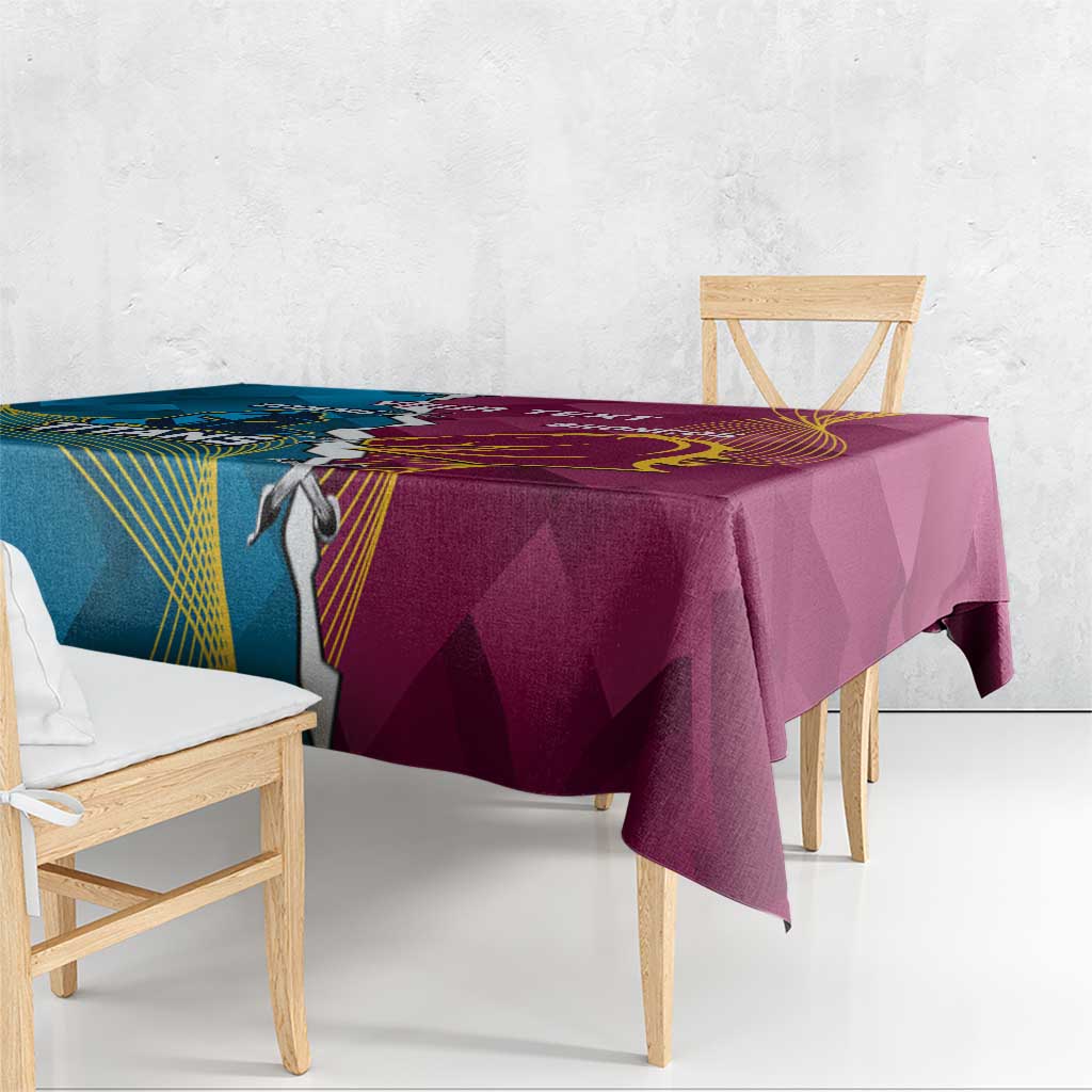 Custom Broncos And Titans Rugby 2024 Tablecloth Dynamic Style
